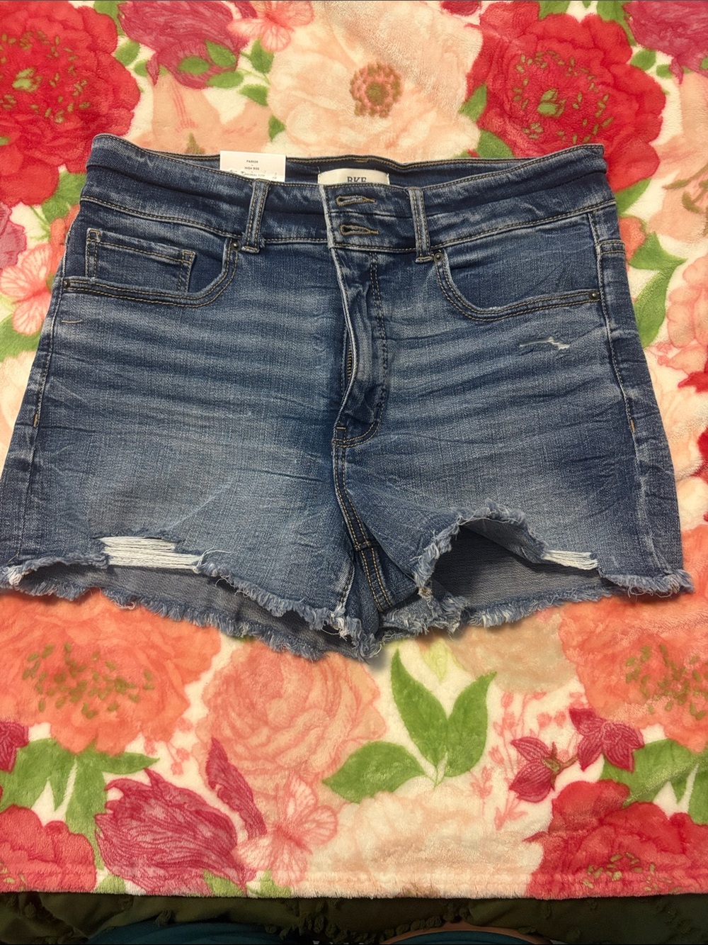 BKE high rise Denim Shorts